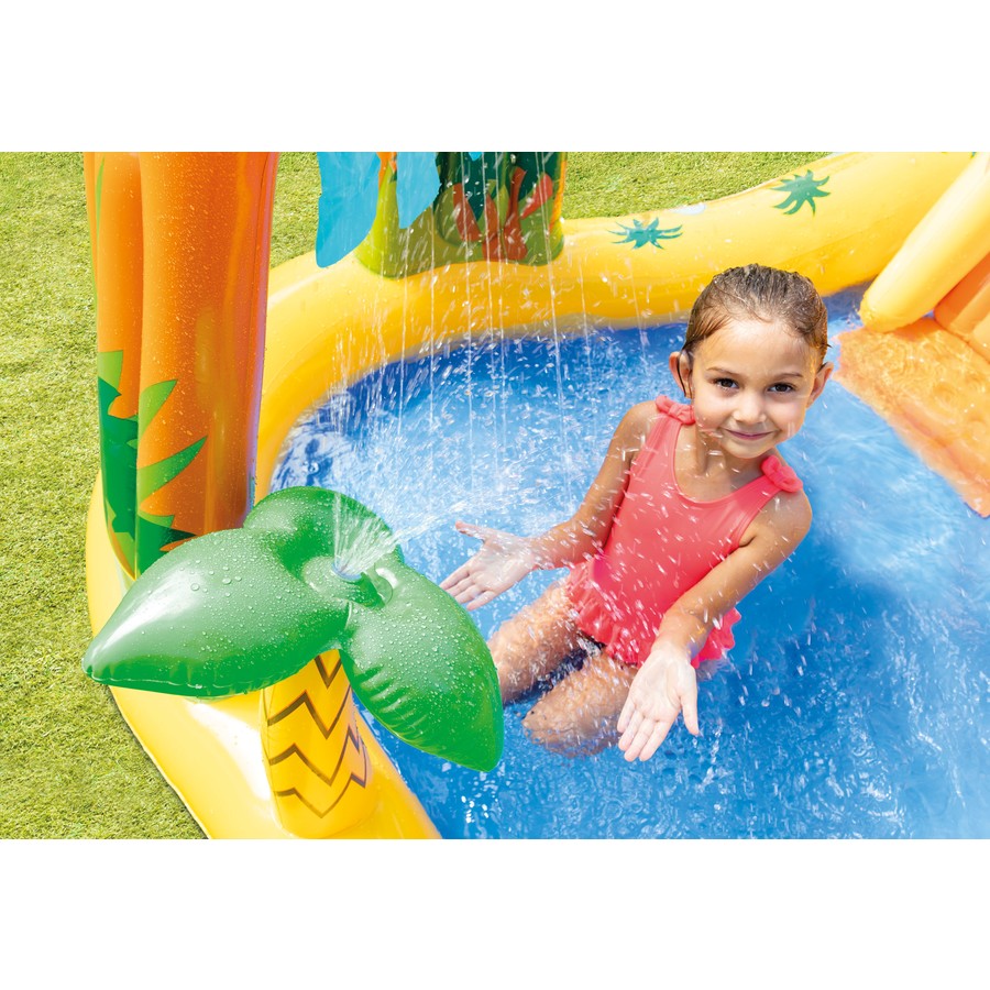 Dinosaurio Prehistorico 2 en 1 Intex - Piscina y Centro de juegos inflable