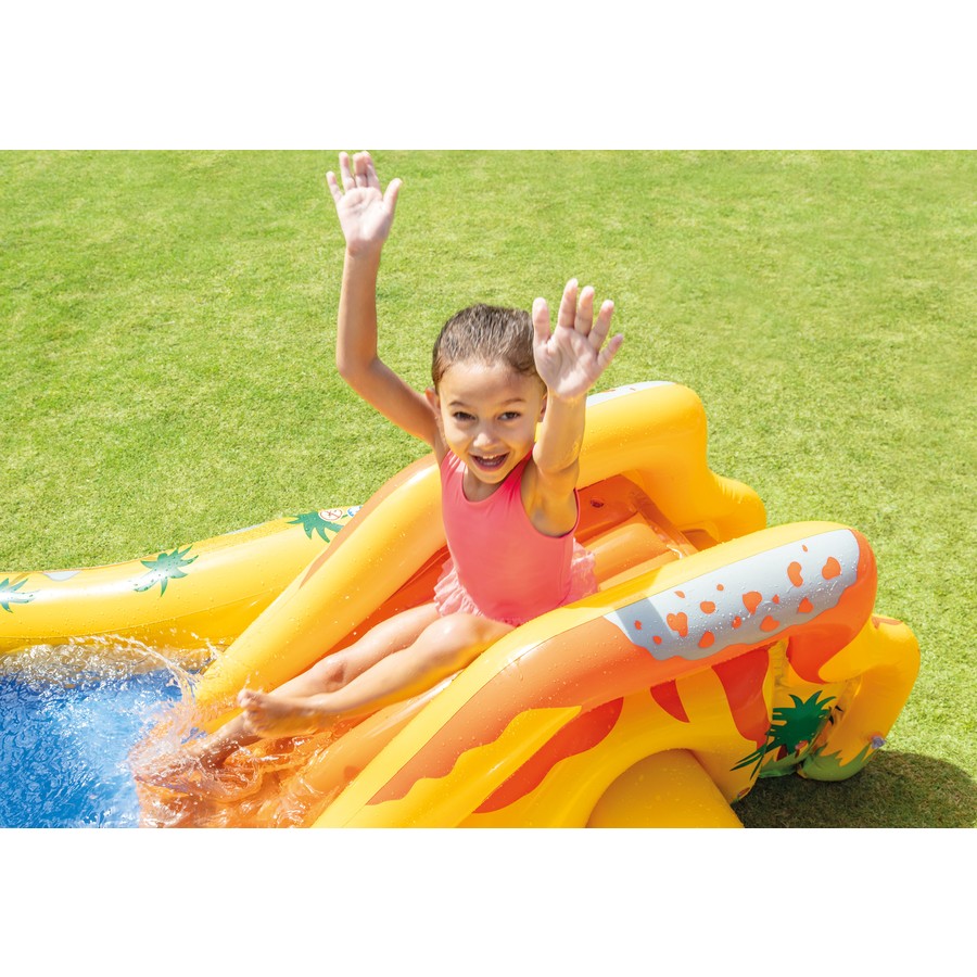 Dinosaurio Prehistorico 2 en 1 Intex - Piscina y Centro de juegos inflable