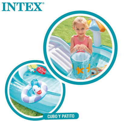 Isla Cocodrilo 2 en 1 Intex - Piscina y Centro de juegos inflable