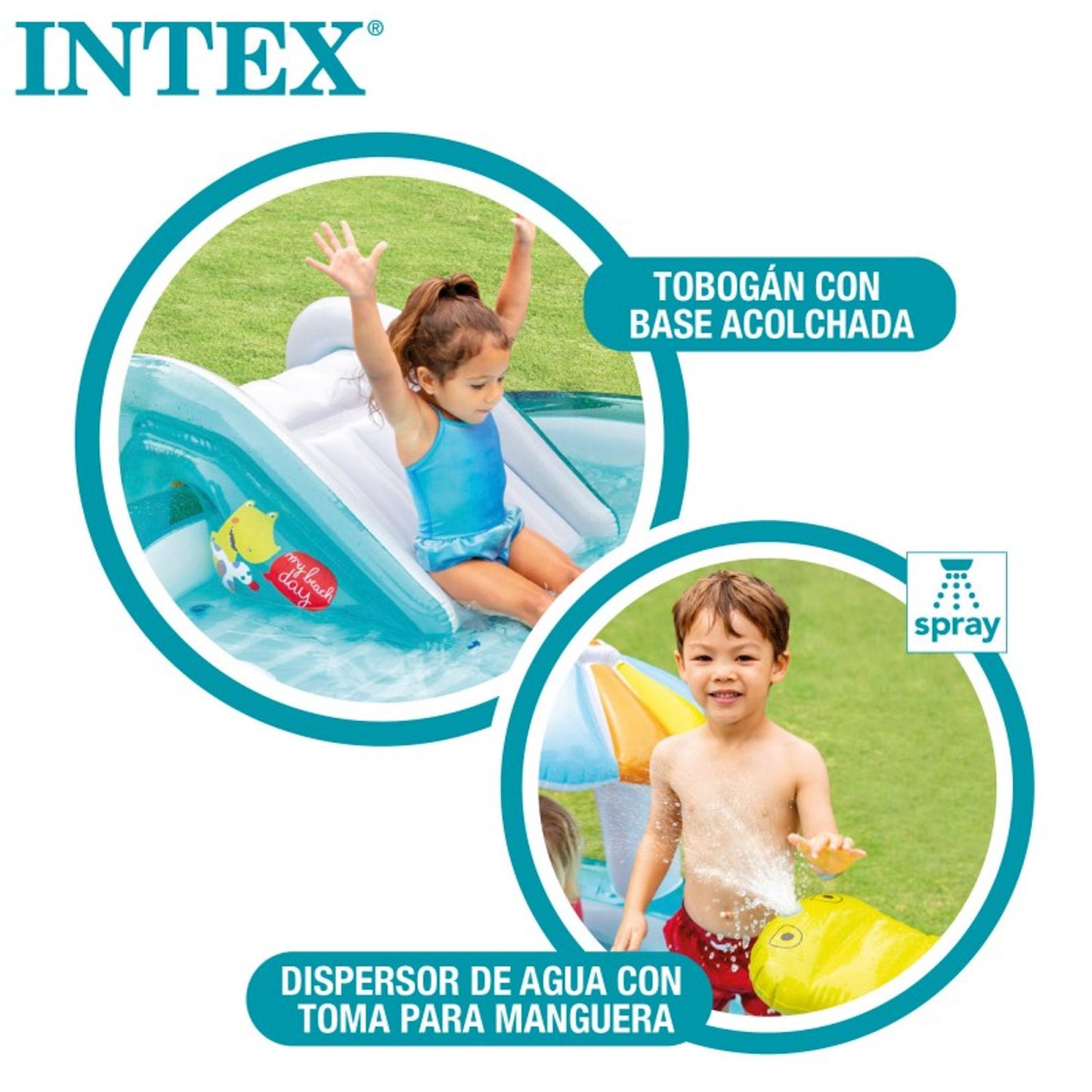 Isla Cocodrilo 2 en 1 Intex - Piscina y Centro de juegos inflable